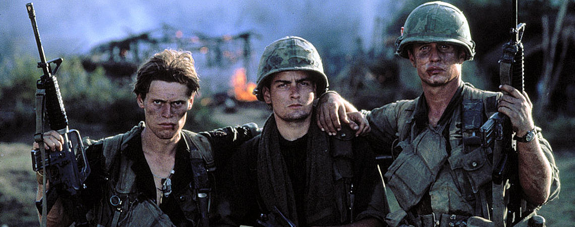 Willem Dafoe, Charlie Sheen, Tom Berenger | "Platoon" (1986) *