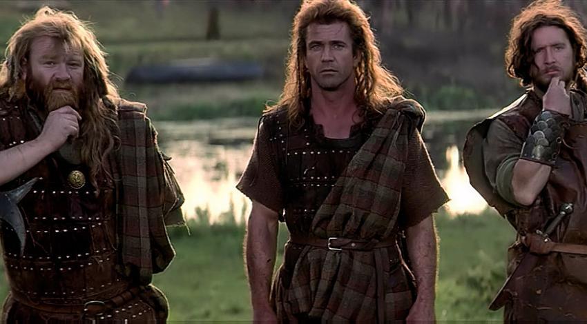 Brandon Gleeson, Mel Gibson, David O'hara | "Braveheart" (1995) **