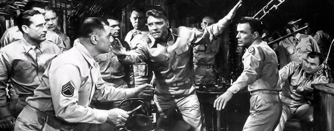 Burt Lancaster, Frank Sinatra, Ernest Borgnine, Mickey Shaughnessy, Jack Warden | "From Here to Eternity" (1953)